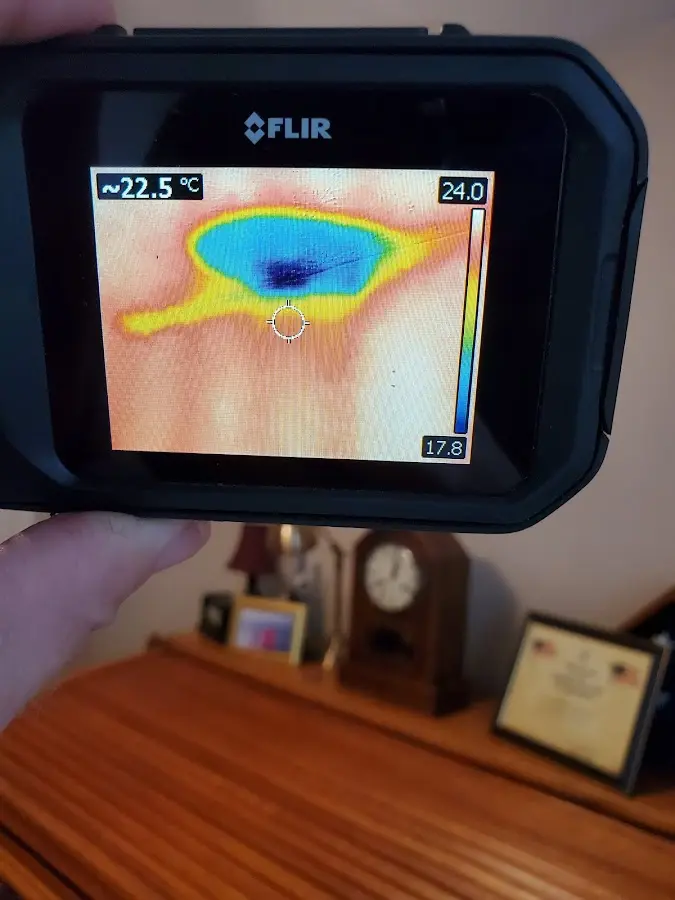 Thermal imaging inspection for water damage in Maumelle